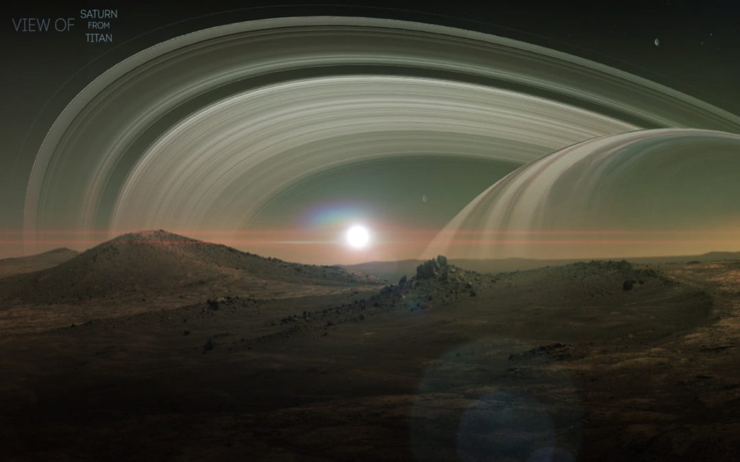 Saturn from Titan